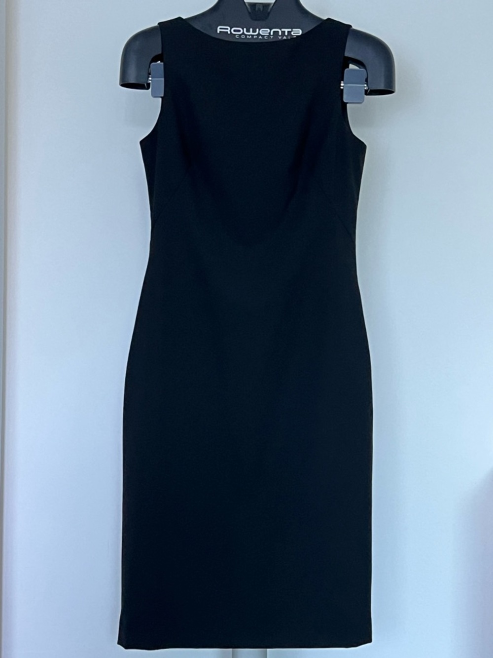 Theory Black Sleeveless Midi Sheath Dress